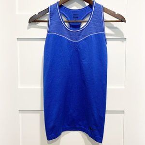 Nike Pro Blue Racer Back Vented Compression Tank